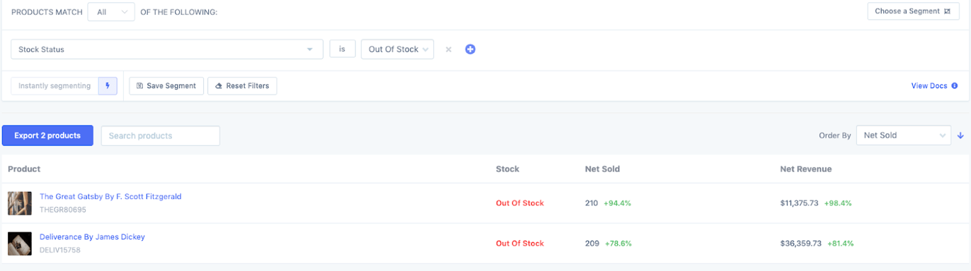 FoodBevBiz product segmenting