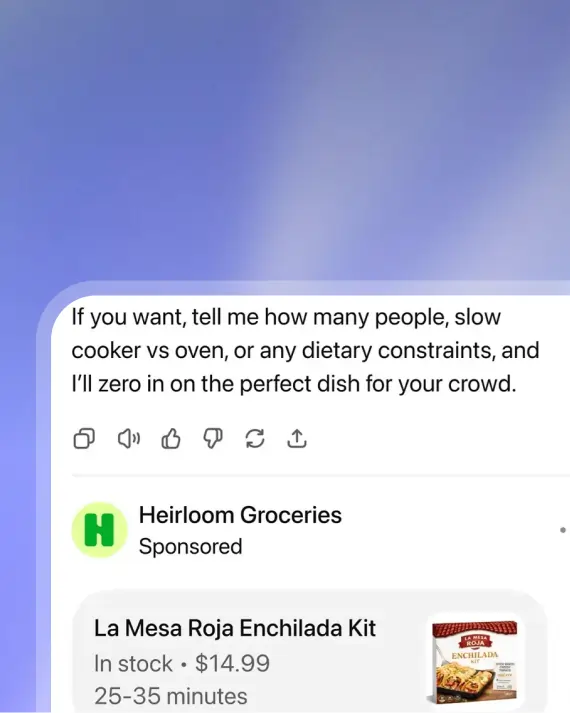 ChatGPT Ads integration background